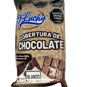 Cobertura de chocolate blanco D’LUCHY x500gr