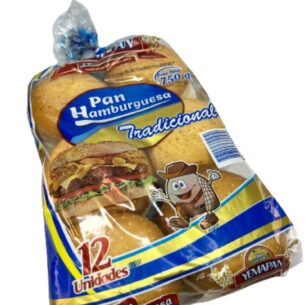 Pan hamburguesa YEMA PAN x12U