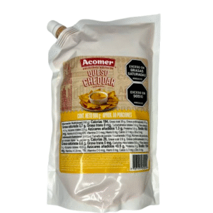 Salsa queso cheddar ACOMER x900g