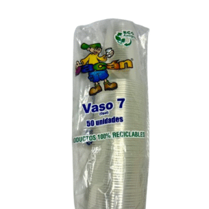 Vaso 7oz VACAN Paquete x50U